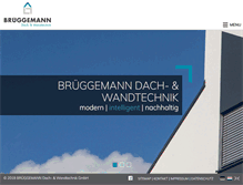 Tablet Screenshot of brueggemann-dachtechnik.de